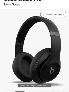 Beats by Dre Studio Over-Ear Headphones - Black